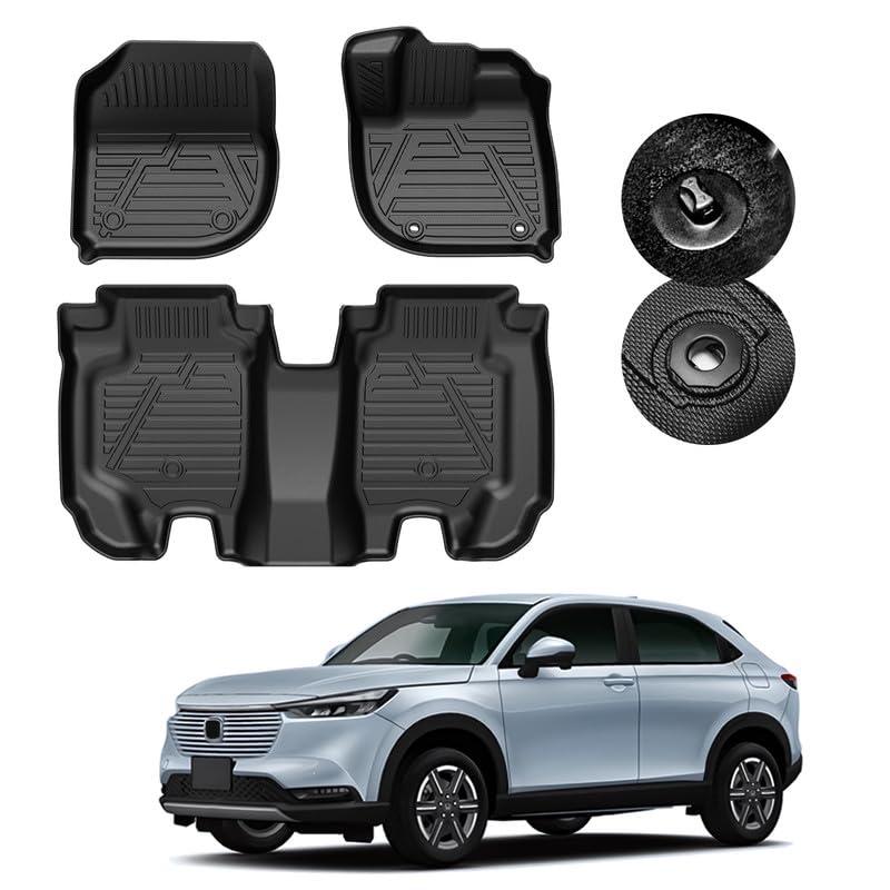 新型ヴェゼル現行型　新車外しフロアマット GIMUYA ホンダ 新型 ヴェゼル RV系 フロアマット 3D 防水 立体構 RV3