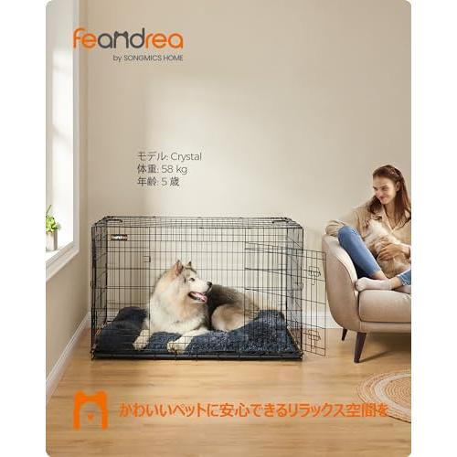 FEANDREA ペットケージ 136x79x87cm 室内外兼用 犬 猫 トレー付き