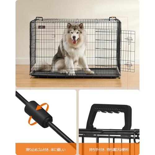 FEANDREA ペットケージ 136x79x87cm 室内外兼用 犬 猫 トレー付き