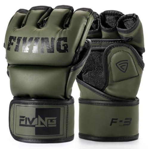FIVING オープンフィンガー グローブ MMA ボクシンググローブ 手袋