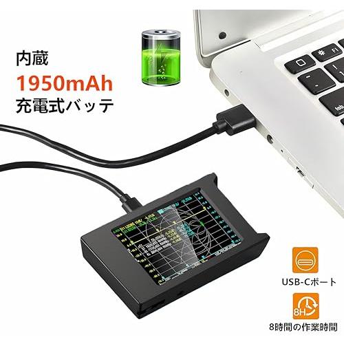 NanoVNA-H4 ベクトルネットワークアナライザ、V4.3 10KHz -1.5