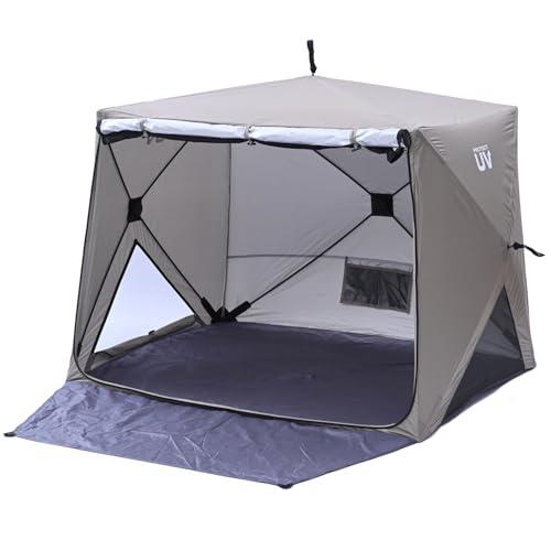 キャンパーズコレクション 山善 ポップアップテント 傘みたいに広げて