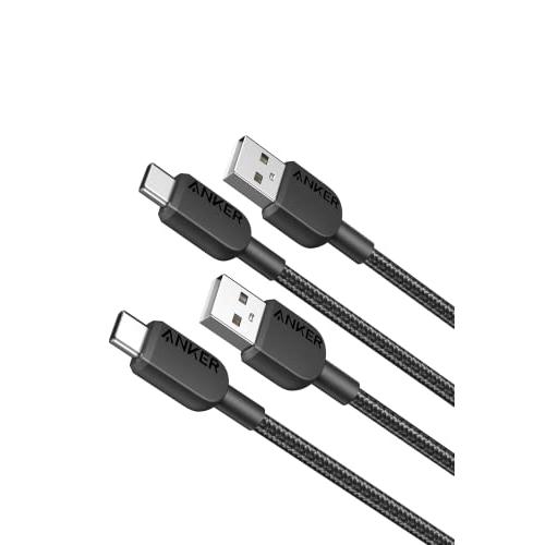 2本セットAnker 310 高耐久ナイロン USB-C & USB-A ケーブル USB 2.0 フルスピード充電 iPhone 15 Gal