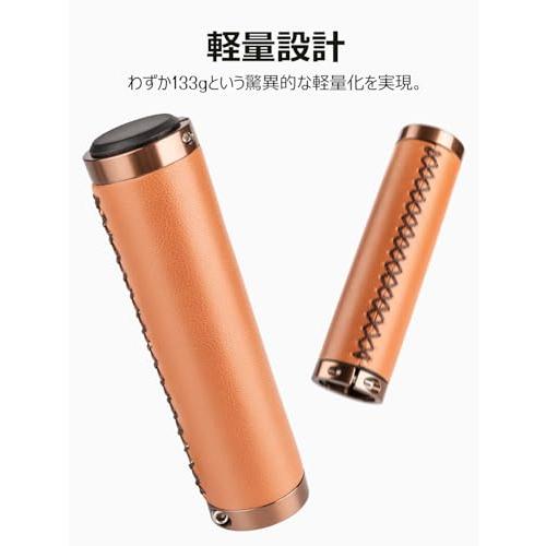 CXWXC 自転車 グリップ レザー ベタベタしない 耐久性 クロスバイク