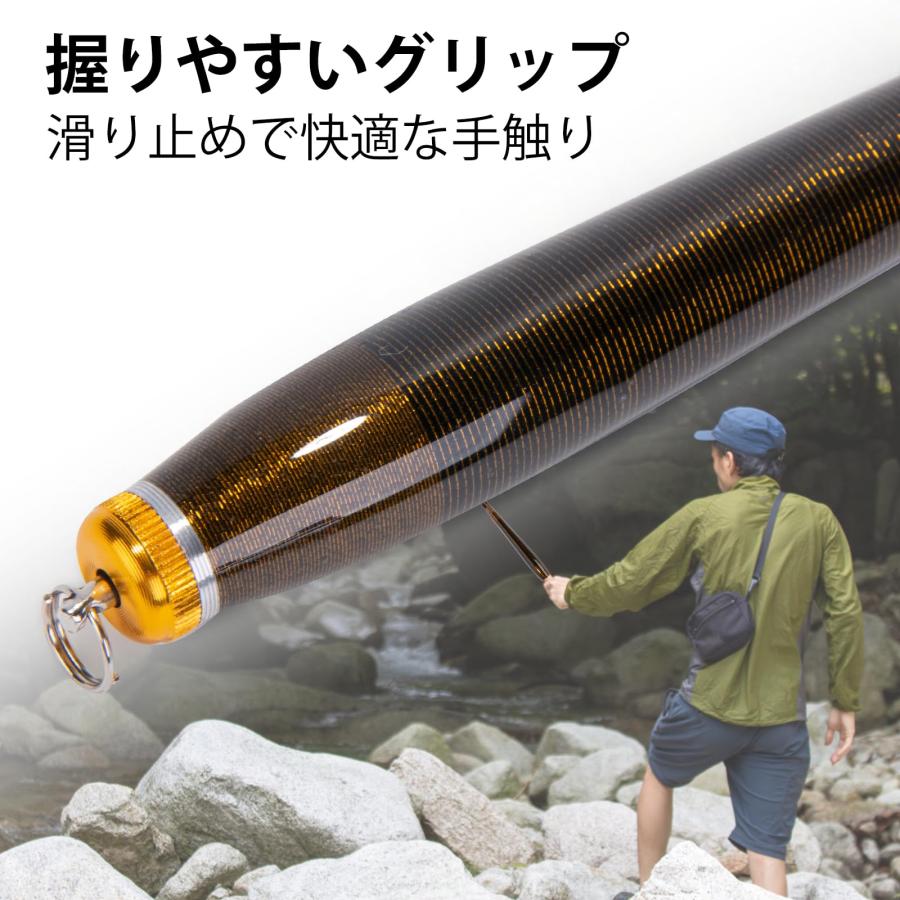 Goture 渓流竿 コンパクト 延べ竿 1.8m カーボン ロッド 超軽量