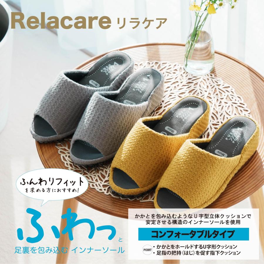 ニッポンスリッパ リラケアふわっとコンフォート 指先クッション搭載