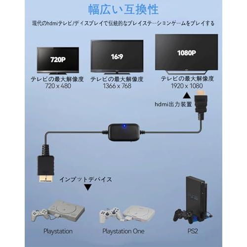 PS2 HDMI 変換アダプター プレステ 2 に対応した 1080P/720P 画質向上