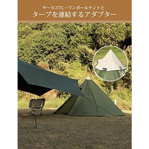 サーカスTCDX+ダックグリーン、グランドシート、タープ連結アダプター テンマク設営してみた!!】先日ご紹介したサーカスTCDXダック