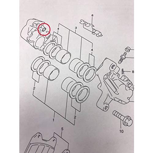brembo ブレンボ センター合わせ面シール Oリング 2個 1台分
