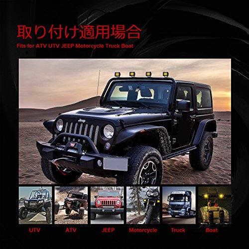 Chelhead 作業灯 イエロー バイク フォグランプ led 4インチ 角形 60W  