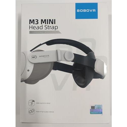 BOBOVR M3 mini ヘッドストラップ - ストラップは Quest 3 アクセサリ