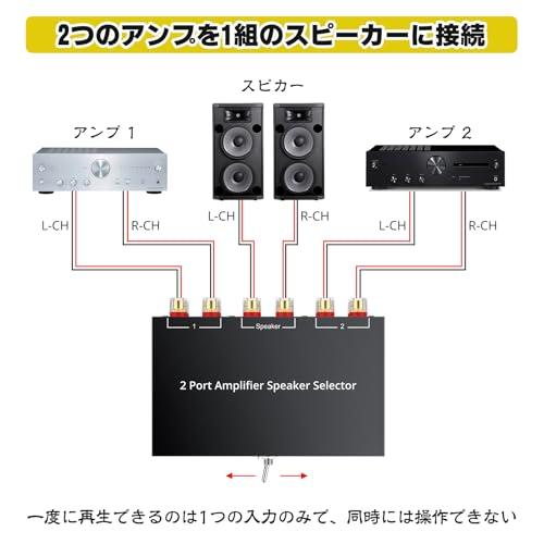 オーディオアンプ VIDEO入力切替機能付き Amazon.co.jp: PROZOR 2ポート オーディオスイッチャー 2入力1出力/1