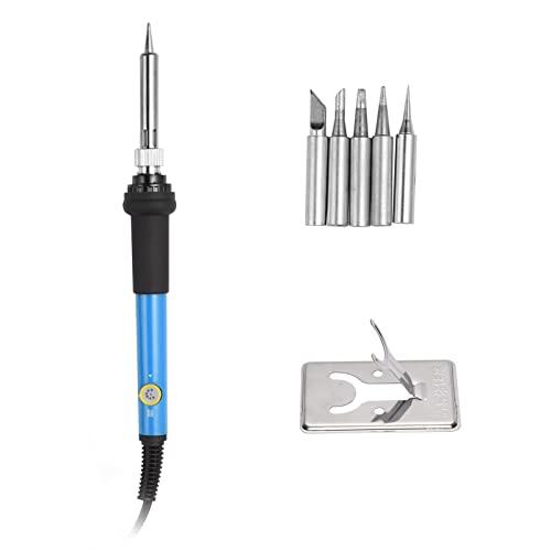 はんだごて 60W 110V 調整可能温度電気はんだごてセット 5pcsはんだご