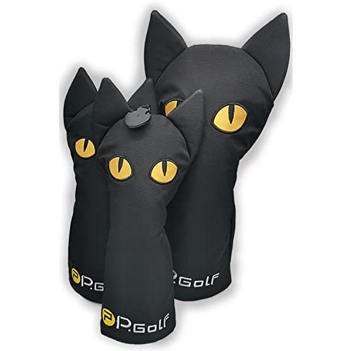 【特価セール】ピーゴルフ ヘッドカバー 黒猫 P.Golf ピーゴルフ ヘッドカバー 黒猫FW単品 *FW用 : シャイニングONE
