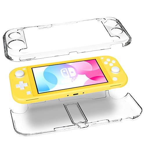 ECHZOVE Nintendo Switch Lite用クリアケース キックスタンド付き 保護