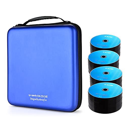 192枚収納DVD/CD対応ブルーレイディスクセミハードケースポータブル