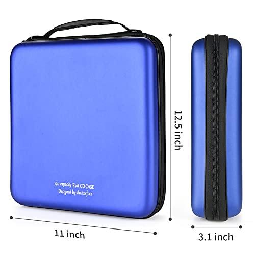 UENTIP 192枚収納DVD/CD対応BDセミハードケース 5セット 192枚収納DVD/CD対応ブルーレイディスクセミハードケースポータブル