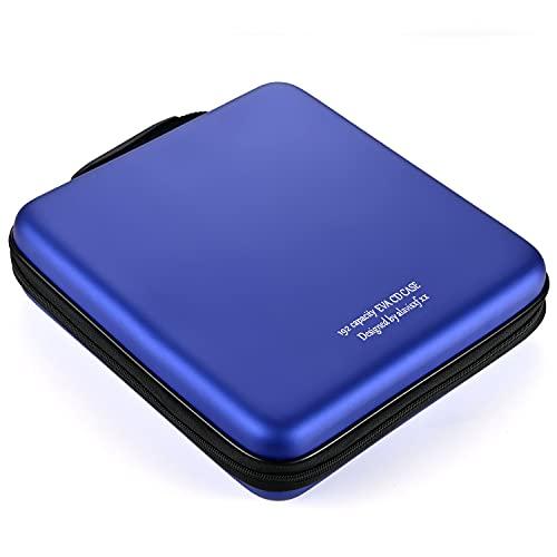 192枚収納DVD/CD対応ブルーレイディスクセミハードケースポータブル