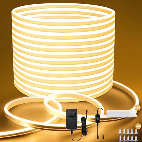 LEDテープライト チューブライト 切断可能 電球色 3000K 10M Lamomo LEDテープライト10M 防水 高輝度 テープライト LED 調光可能
