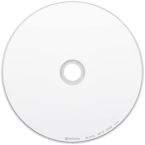 バーベイタム Verbatim 長期保存 M-DISC BD-R 1回記録用 1-6倍速 25GB 5枚 印刷対応ホワイトレーベル ブルーレイデ｜shiningone23｜02
