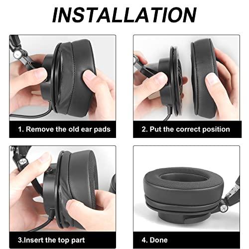 Gvoears 交換用イヤーパッド Audio Technica ATH M50X/M40X HyperX