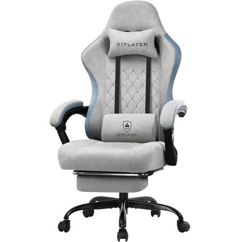限定GTPLAYER ゲーミングチェア ファブリック オットマン 椅子 イス
