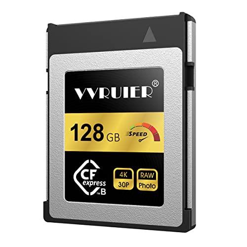 VVRUIER CFexpress Type B メモリーカード 128GB タフ仕様 連続撮影 4K