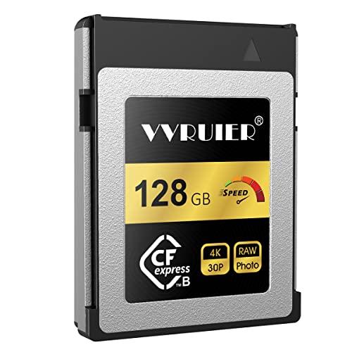 VVRUIER CFexpress Type B メモリーカード 128GB タフ仕様 連続撮影 4K
