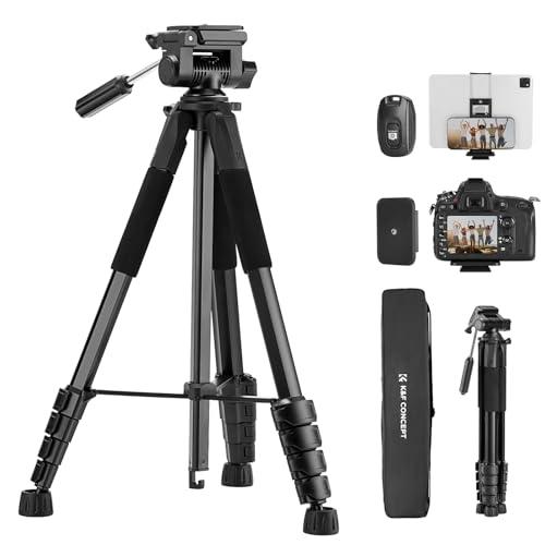 カメラ三脚 K&F CONCEPT190cm カメラ 三脚 スマホ三脚 軽量三脚