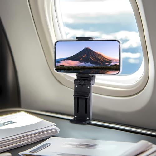 スマホスタンドクリップ式・360度回転・小型折り畳み幅5.5?9.2cm多機種対応 飛行機 快適グッズ ・新幹線・出張便利グッズ・GW旅行小物・ |  | 02