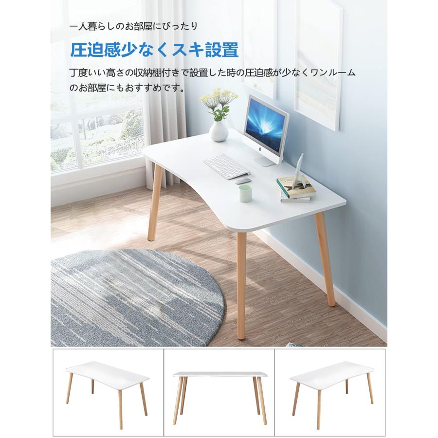 Rshtong デスク パソコンデスク 勉強机 北欧 木製 机 幅80cm×奥行50cm