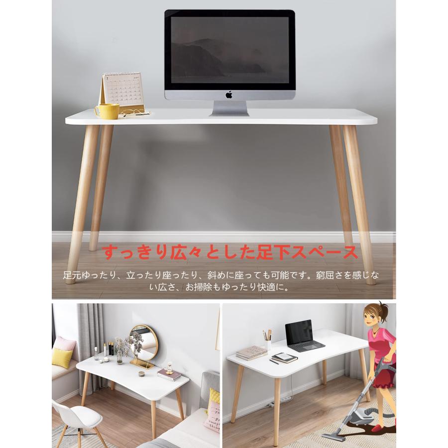 Rshtong デスク パソコンデスク 勉強机 北欧 木製 机 幅80cm×奥行50cm