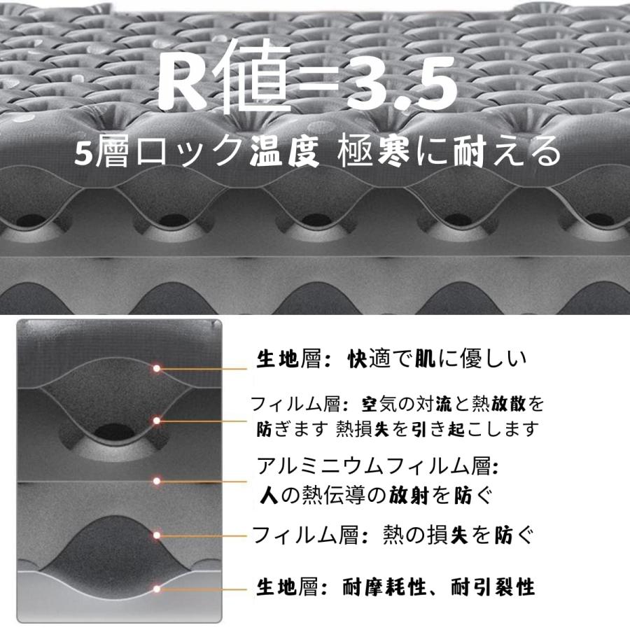 Naturehike エアマット R値3.5 グレー Amazon.co.jp: Naturehike R値3.5/R値3.2 キャンプ エアーマット