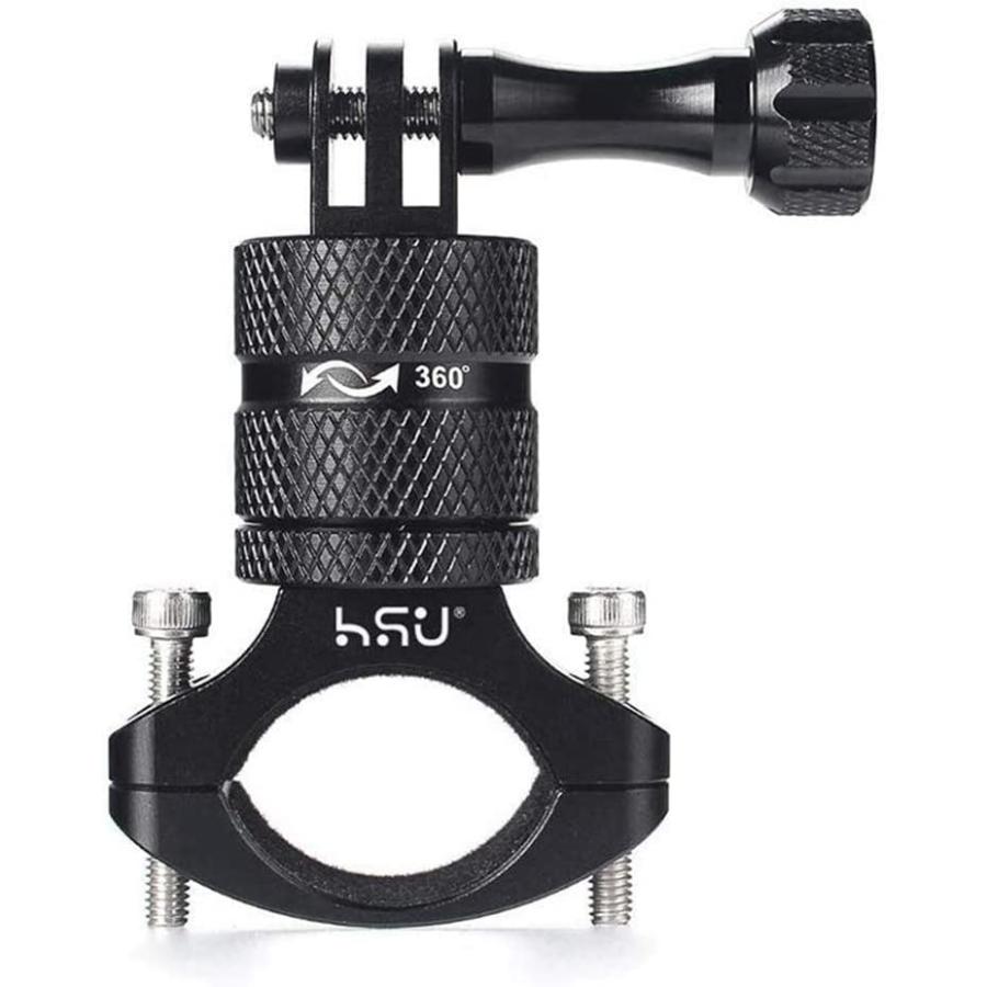 HSU ハンドルバー gopro ハンドルバー 自転車 ホルダーマウント アルミ製シートポスト カメラホルダー 360°回転 GoPro Her | 