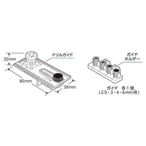 クロバー ドリルガイド 2.5・3・4・6mm用 71-142 クリア｜shiningone23｜07