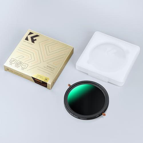 K&F Concept 55mm ND2-32&CPLフィルター 多機能フィルター 2in1 一枚二