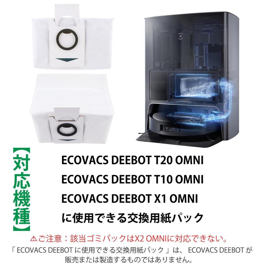 BBT DEEBOT X1 OMNI 紙パック T20 交換用紙パック D-DB03-0003 ゴミ袋
