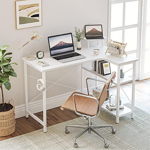 CubiCubi l字デスク pcデスク 幅110cm 収納 Amazon | CubiCubi l字デスク パソコンデスク 机pcデスク 幅