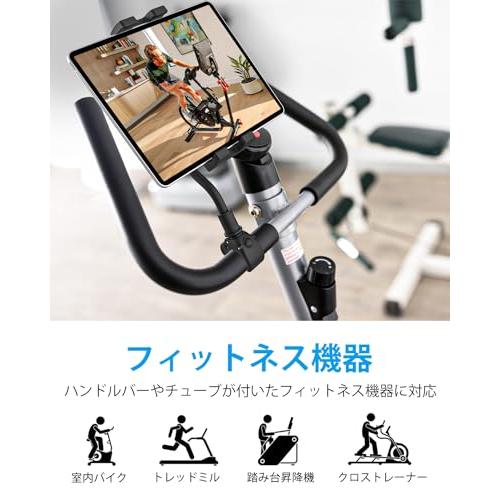 woleyi グースネック エアロバイク タブレット ホルダー フィットネスバイク iPad スマホ スタンド 角度調整可能 トレッドミル/ベビ |  | 03