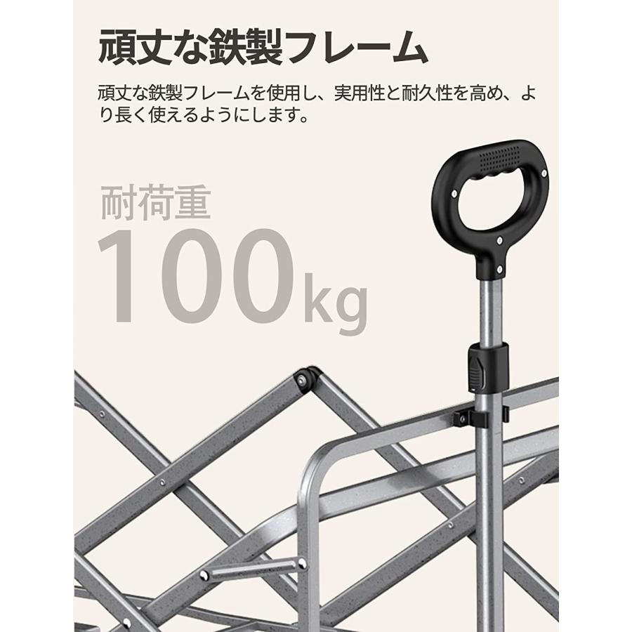 Aomoso キャリーワゴン 折りたたみ式キャリーカート アウトドアキャンプカー Amazon.co.jp: Aomoso キャリーワゴン折りたたみ式キャリー