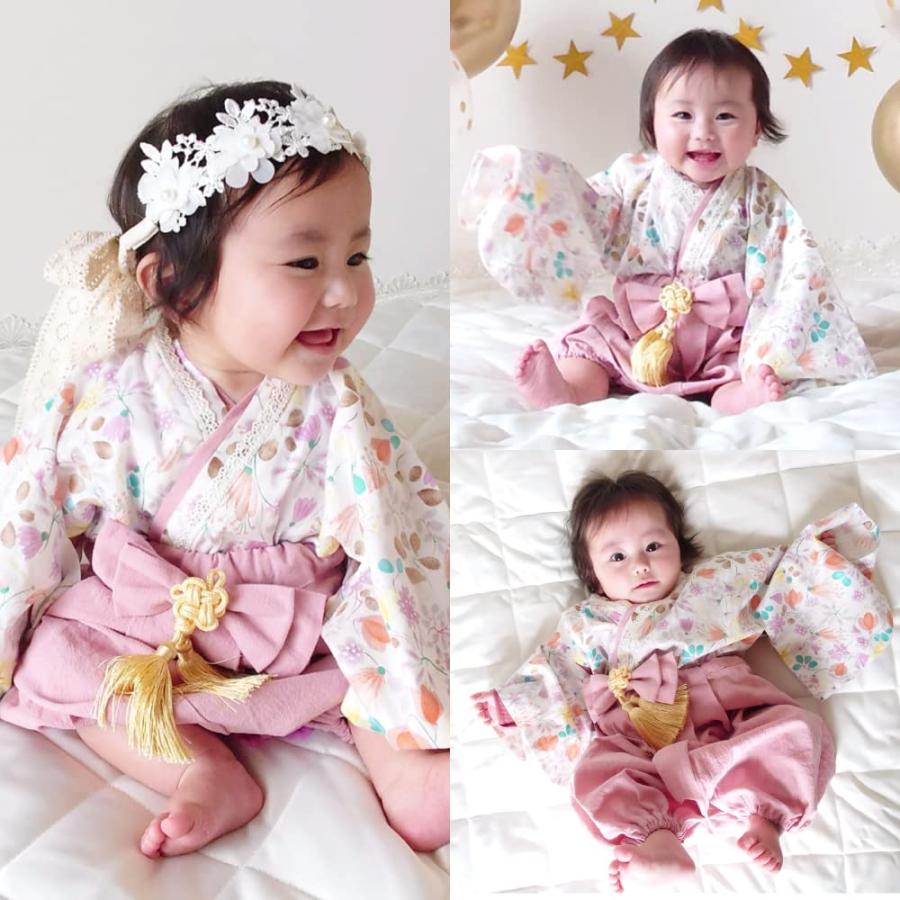 regalo ベビー 袴 2ピース 70cm ロンパース 女の子 男の子 和装 regalo ベビー 袴 2ピース 70cm ロンパース 女の子 男の子 和装