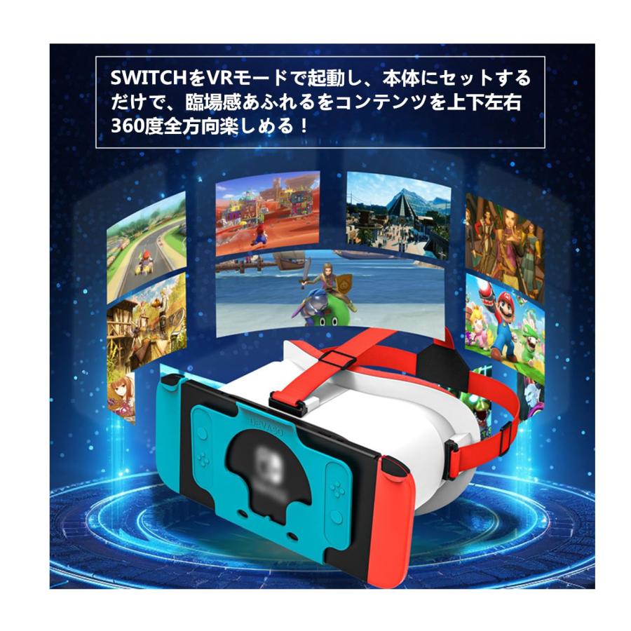 SHEAWA Switch/有機ELモデル用VRゴーグル ヘッドセット 近視対応 -8.0