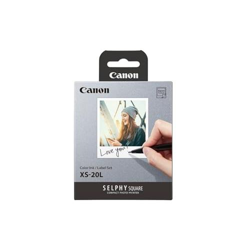【新品未使用】Canon SELPHY SQUERE QX10 ラベル20枚付 Canon SELPHY SQUARE QX10/QX20用カラーインク/ラベルセット XS