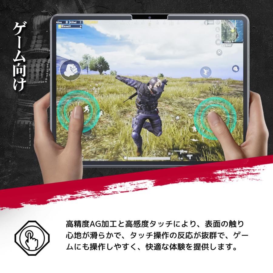 川の信芸 iPad Pro 13インチ M4 2024用 アンチグレアガラスフィルム