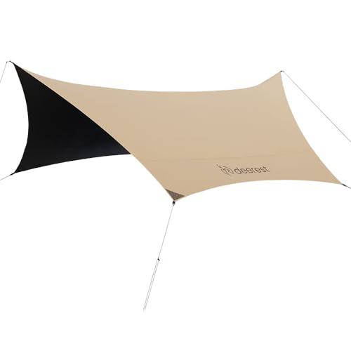 deerest紫外線対策タープEASY GO Seriesヘキサタープ4.2x4.1