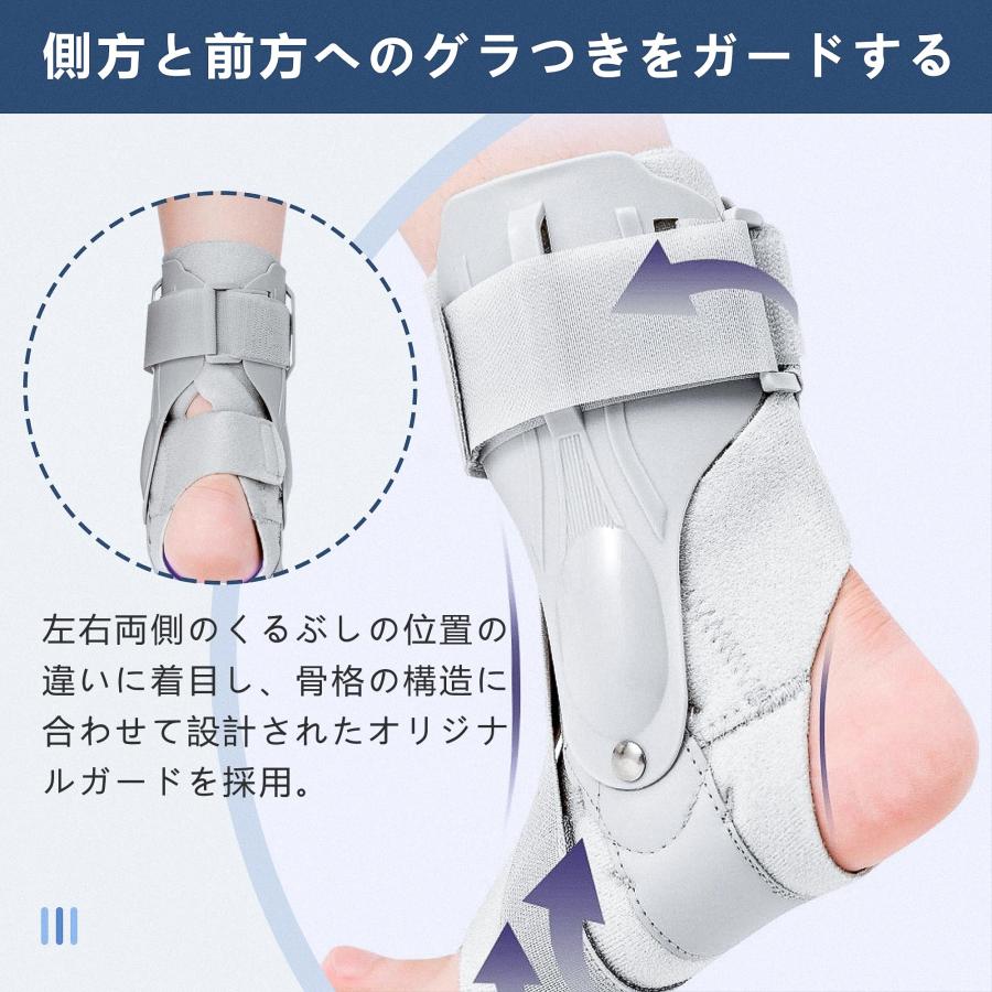 足首 サポーター 捻挫 固定 強度調節 左右兼用 加圧 足首カバー