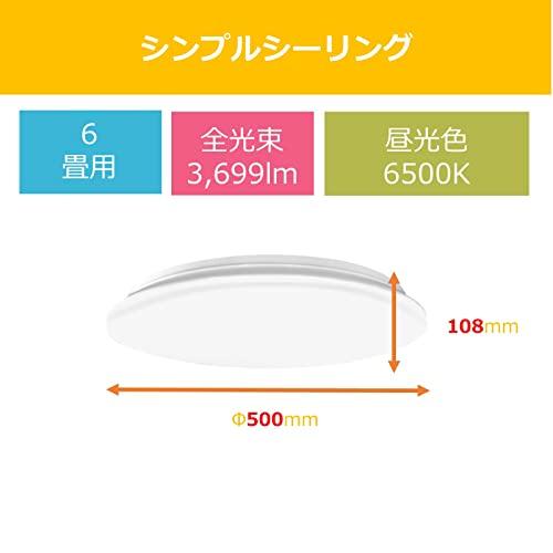 東芝TOSHIBA LEDシーリングライト 調光タイプ 6畳日本照明工業会基準