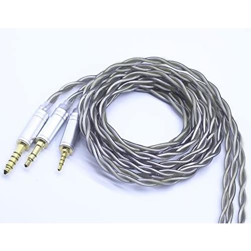 JSHiFi-Shadowリケーブル フラット2pin3.5mm銀メッキ3.5mmプラグ