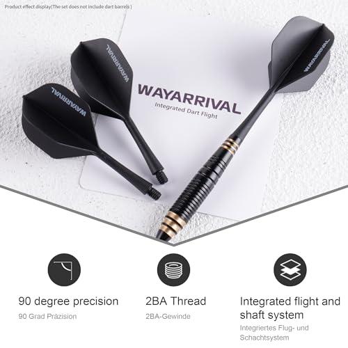 WayArrival ダーツ フライト シャフト 一体型 3本セット 1セット分 2BA