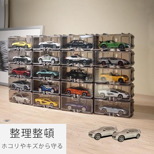GUNSEED トミカケース、トミカ収納 ミニカー収納、壁掛けミニカー